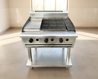 Waldorf Commercial Gas Griddle with Hot Plate